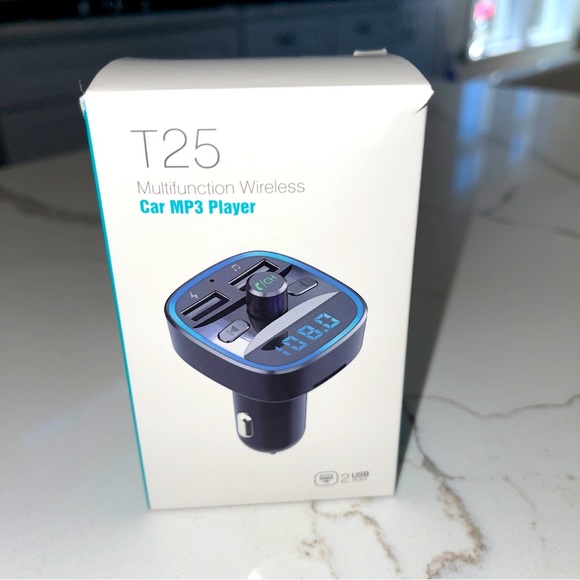 NEW LENCENT FM Transmitter, Bluetooth FM Transmitter Wireless Radio Adapter Car - Picture 2 of 6